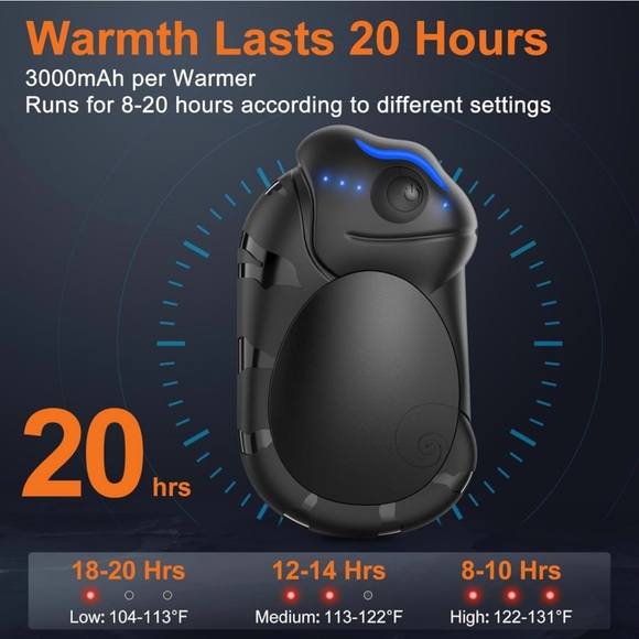 Hand Warmers Rechargeable 2 Pack, 6000mAh Chameleon Hot Hands Hand Warmers - Picture 10 of 12